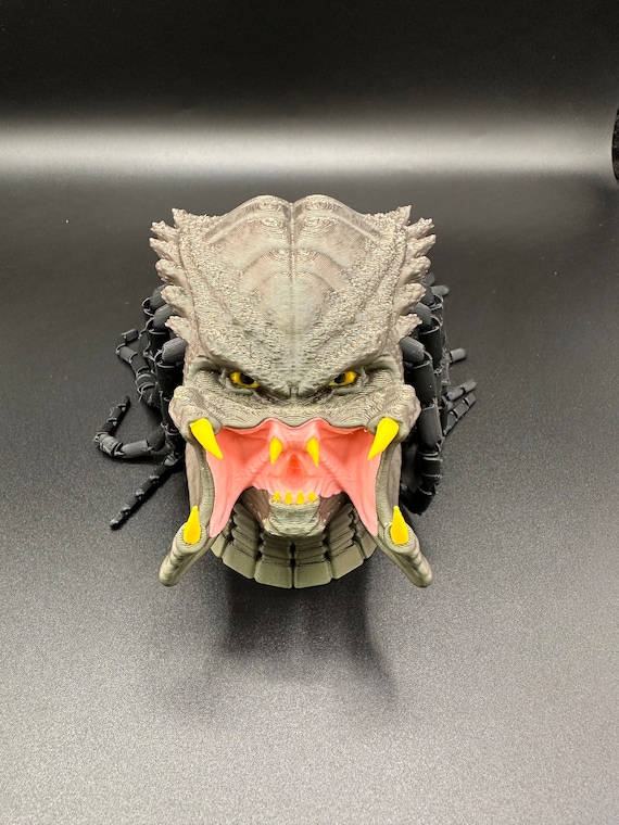 3D Printed Predator Head With Dreadlocks - Etsy