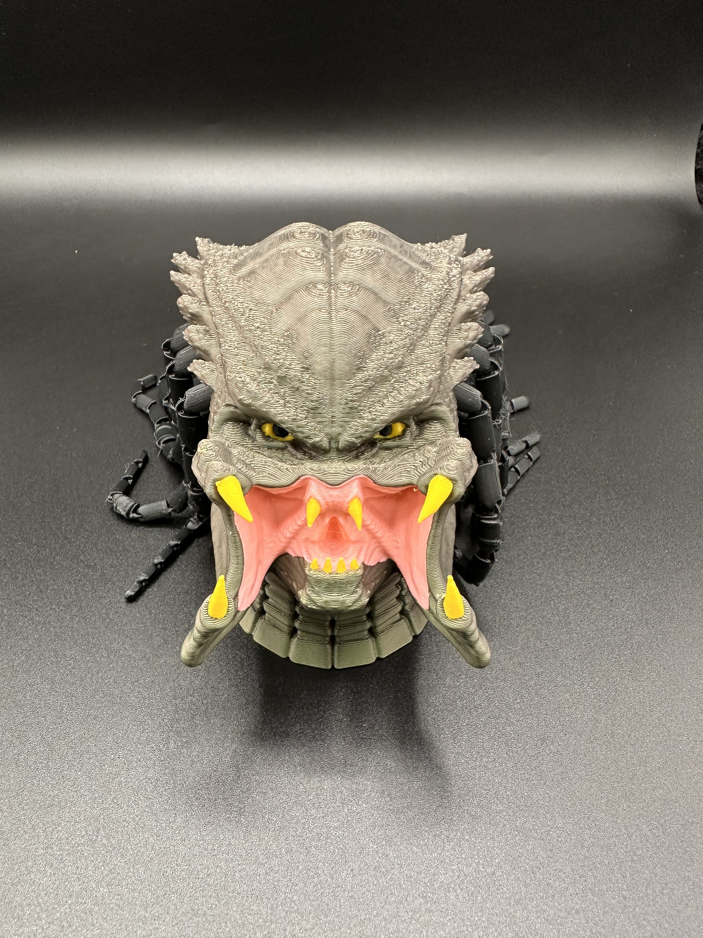 3D Printed Predator Head With Dreadlocks - Etsy