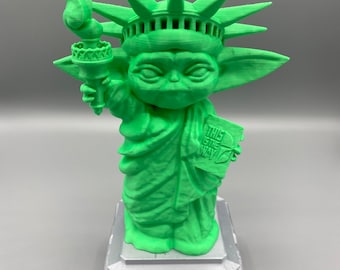 Grogu of Liberty 3D Printed Statue