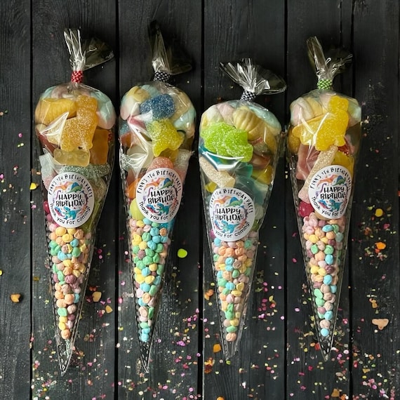 Diy Sachet Cornet Pour Bonbon Sachet Bonbons Anniversaire Lot De