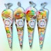 Rainbow Sweet Cones Party Favours filled with pick and mix Sweets