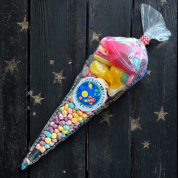 Coni Decorativi Per Caramelle - 12 Cm Altezza, 4 Cm Diametro, 6 Pezzi Colorati Per Scuola E Festività - Foto 7