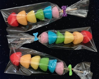 Marshmallow Skewers Rainbow sweet kebabs for Parties & S’mores