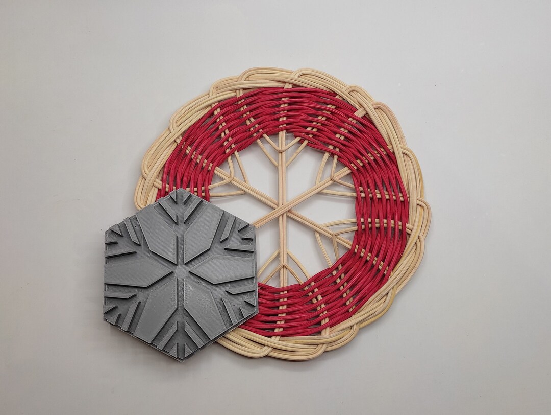 Snowflake Basket Weaving Wicker Pattern Guide Christmas - Etsy