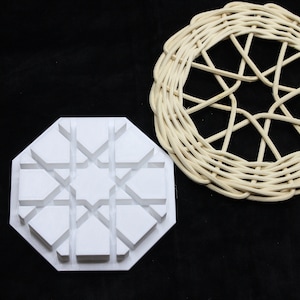 Pattern Guide for Wicker Weaving, DIY Pattern Guide, DIY Set, Wicker Pattern, Craft Kit, Wicker Pattern, Rattan DIY Set