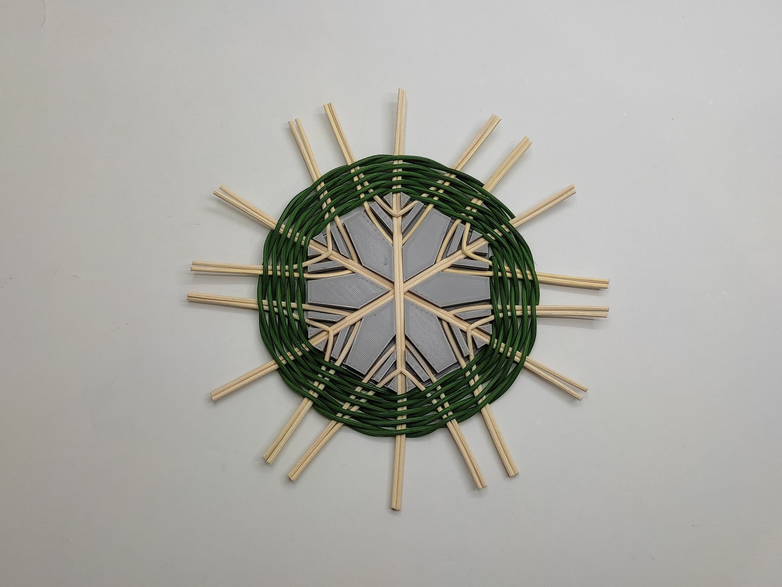 Snowflake Basket Weaving Wicker Pattern Guide Christmas - Etsy