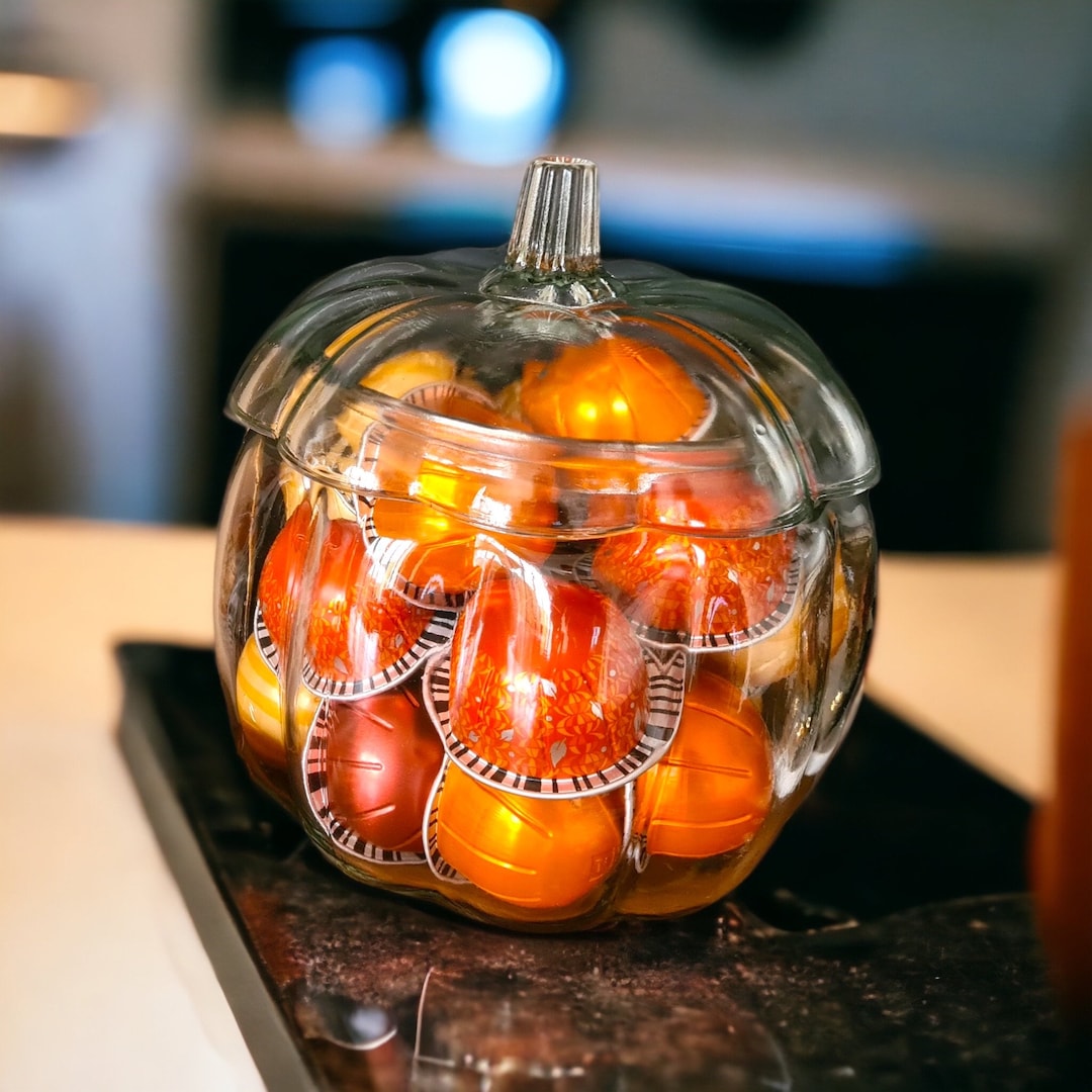 Large Clear Glass Pumpkin Jar With Lid / MULTIFUNCTIONAL Etsy UK