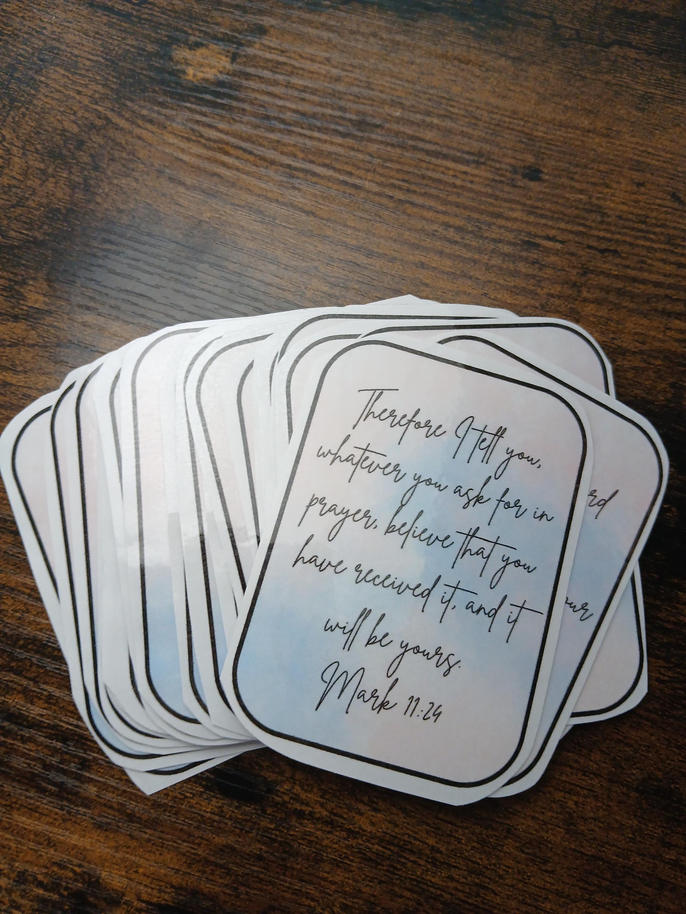 Bible Verse Cards Digital Download, Scripture Memory Cards PDF ...