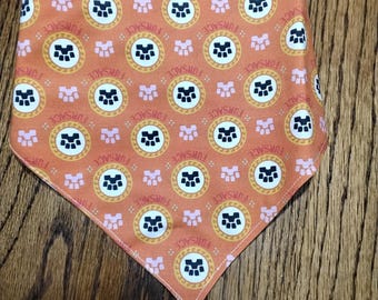 medium size  dog scrunchie bandana