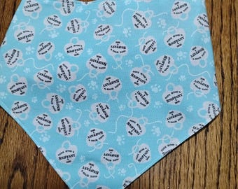 medium size  dog scrunchie bandana