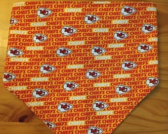 Kansas City Chiefs dog bandanas size medium. #367