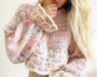 Knitting Pattern Sweet As Honey Sweater Digital Download