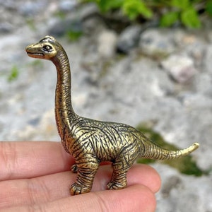 Brass Allosaurus Jurassic World Toy Cretaceous Roar Attack Allosaurus Dinosaur Action Figure Metal Gift and Collectible, Realistic Dinosaur
