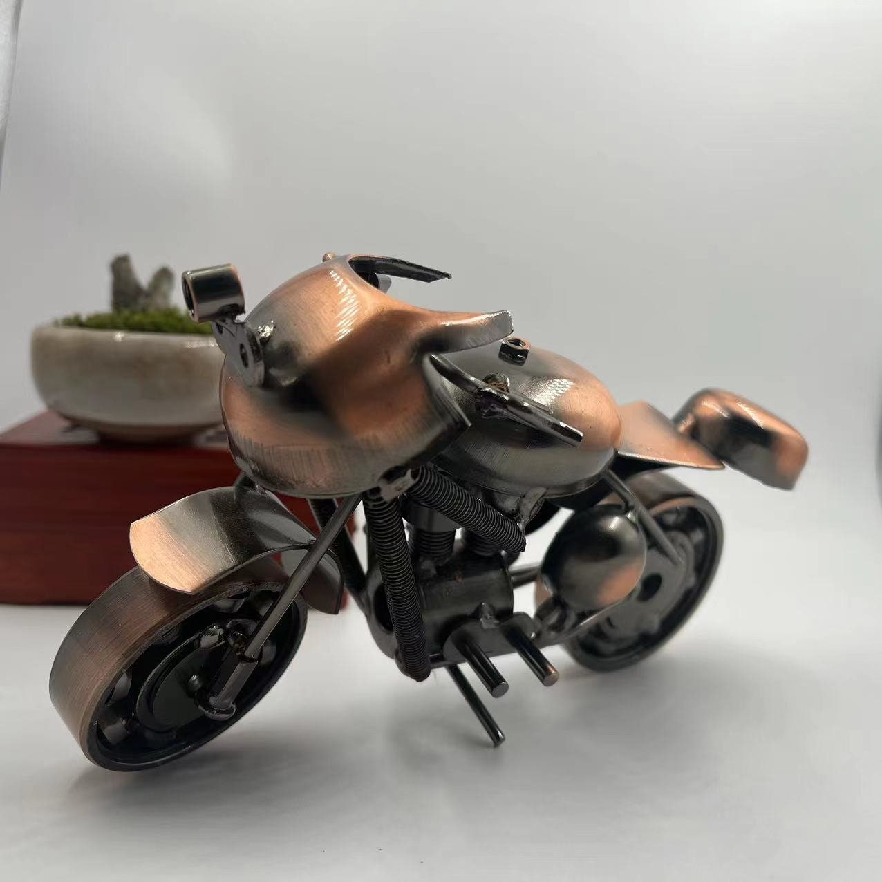 Metall Skulptur Motorrad Muttern Schrauben Modell Diecast