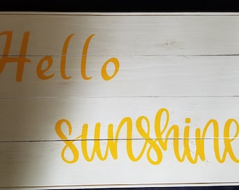 Hola Sol, Letrero de Casa de Campo, Decoración del Hogar, Letreros