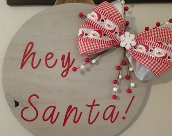 Percha de puerta de Navidad, Santa, Percha de puerta, Decoración del hogar