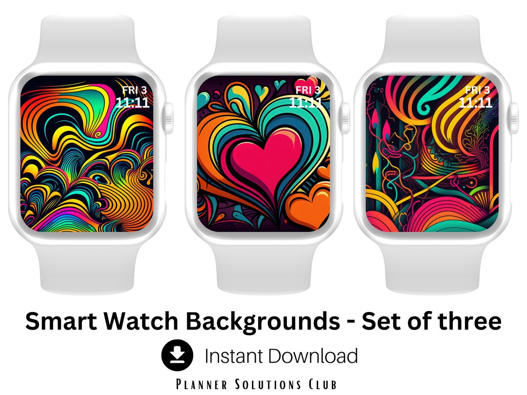 Retro Watch Wallpaper, Smart Watch Face, Apple Watch Watch Background