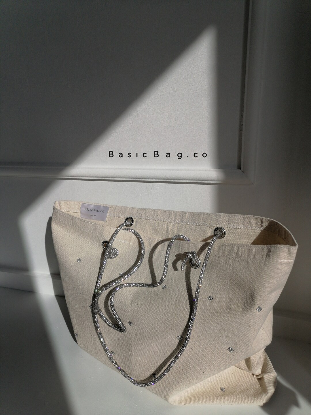 Rhinestone Handbagrhinestone Bagcanvas Tote Bag Tote Bag - Etsy