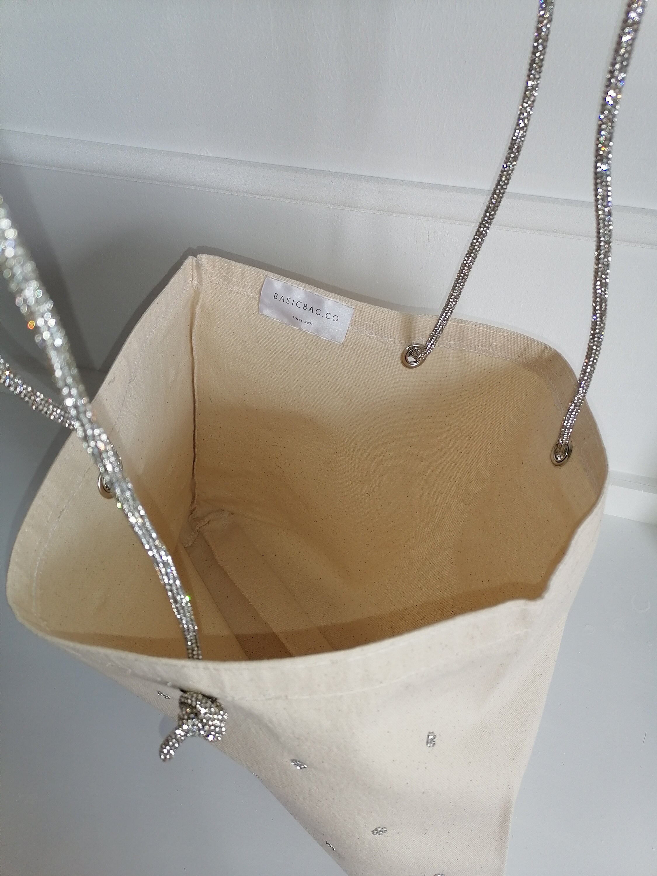 Rhinestone Handbagrhinestone Bagcanvas Tote Bag Tote Bag - Etsy