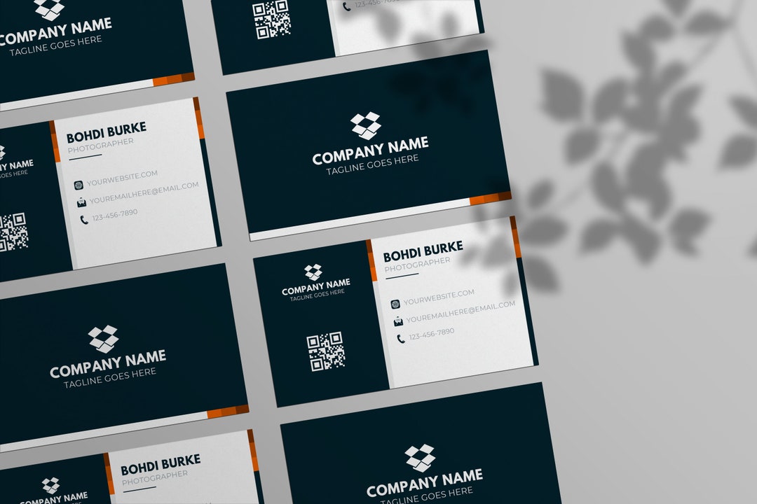 Business Card Template INSTANT DOWNLOAD Printable Business Card, Modern Business Card, Template ...