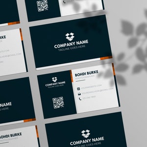 Business Card Template INSTANT DOWNLOAD Printable Business Card, Modern Business Card, Template Business Card, Affordable Card