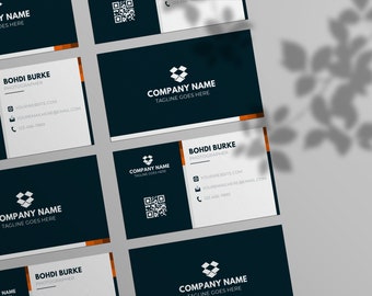 Business Card Template INSTANT DOWNLOAD Printable Business Card, Modern Business Card, Template Business Card, Affordable Card