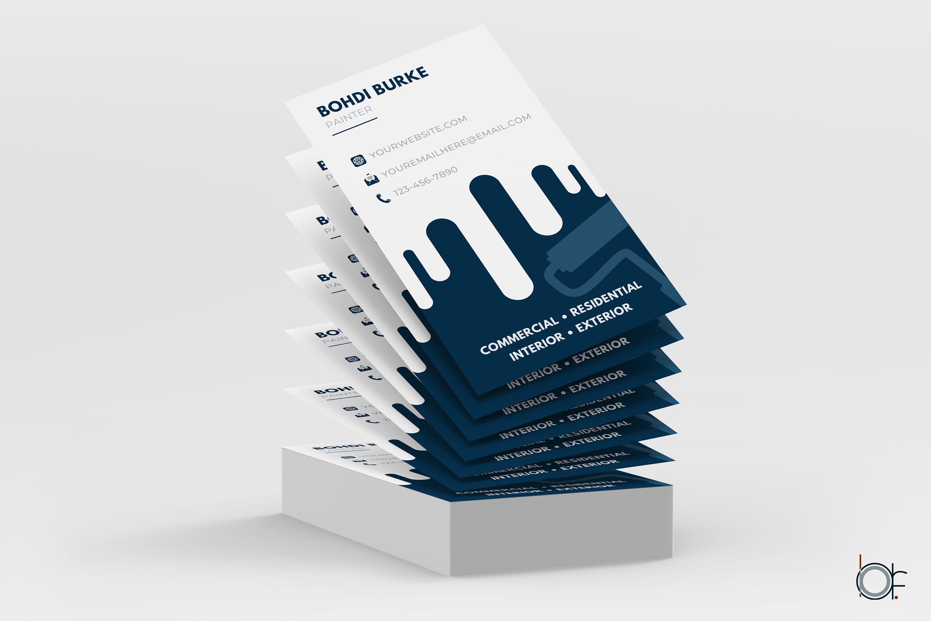 Business Card Template INSTANT DOWNLOAD Printable Business Card, Modern Business Card, Template ...