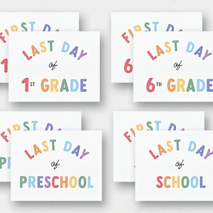 First and Last Day of School Print | Back to School Sign | Printable Back to School Sign
