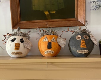 Primitive Forgotten Pumpkins, Primitive Fall Pumpkins, Primitive Pumpkins