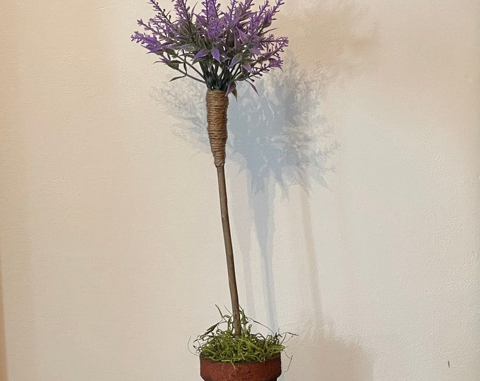 Primitive Lavender Topiary, Spring Lavender Topiary, Potted Lavender Etsy