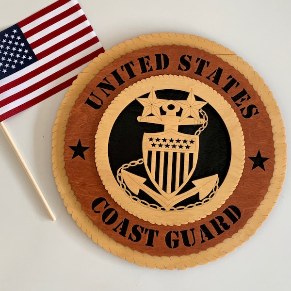 US Coast Guard Wood Sign