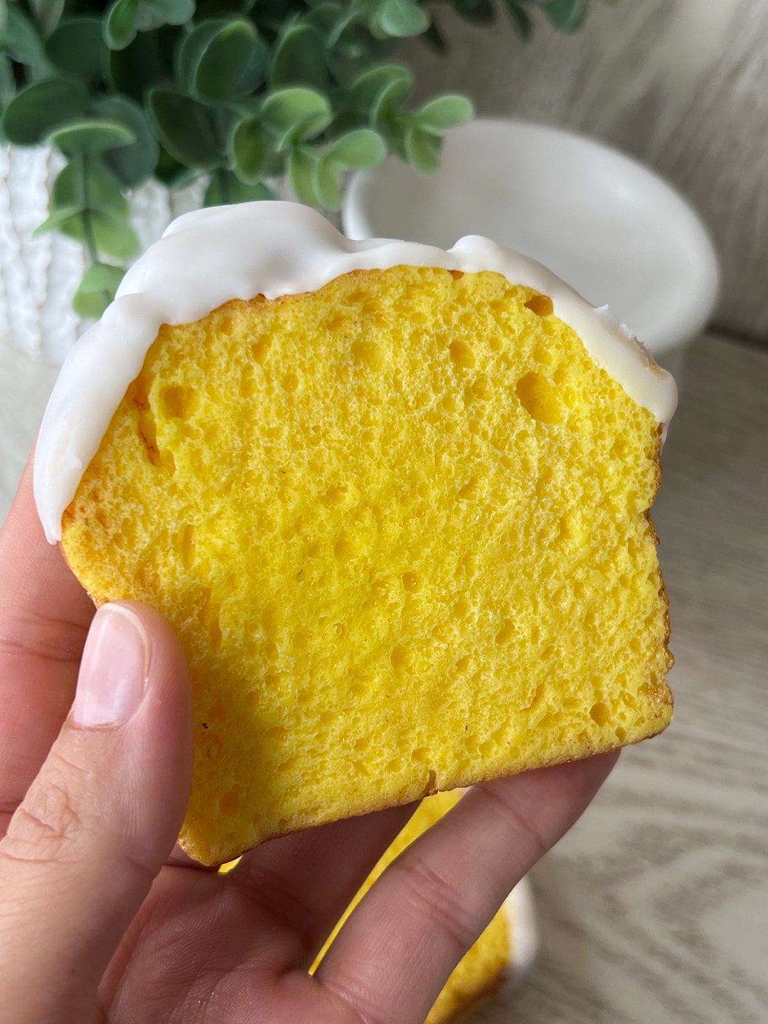 Frosted Lemon Cake Wax Melt Food Lover Gift Foodie Realistic Candle Dessert Shaped Melt Etsy