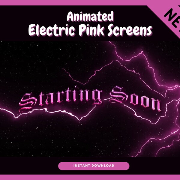 Pink Starting Soon Screen Etsy UK
