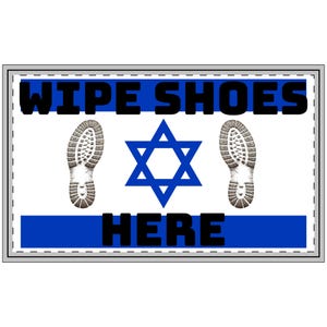 WIPE SCHUHE HIER Fußmatte