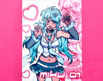 Scene Girl Miku Art Print