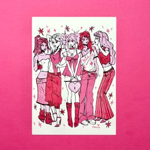 Girls Girls Girls Art Print