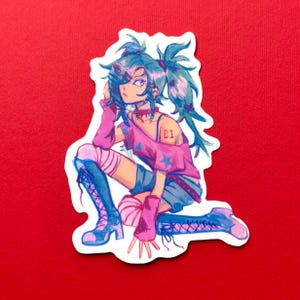 Scene Girl Miku Matte Vinyl Sticker