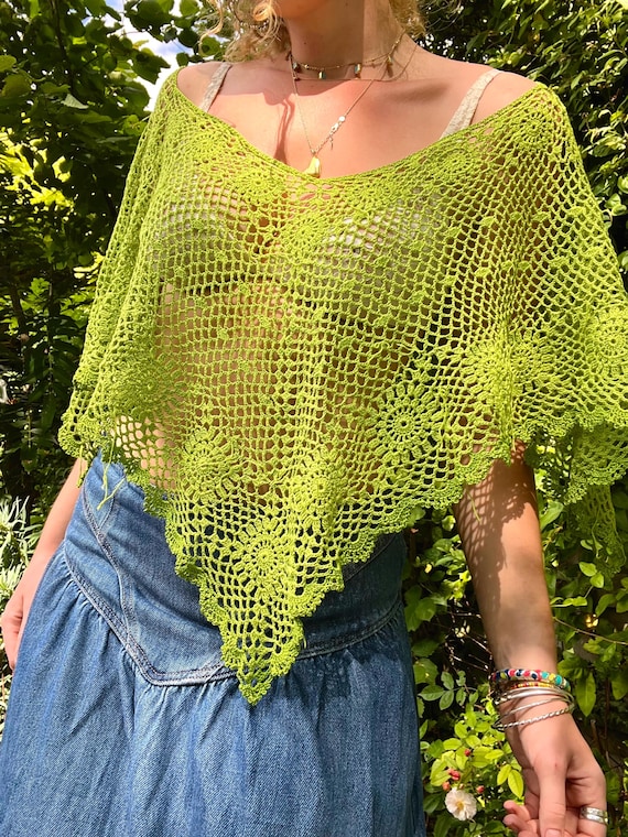 Clover poncho crochet pattern *DIGITAL PDF*