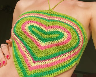 Sweetheart top crochet pattern original design!