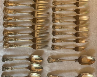 Vintage silver D&A cutlery set