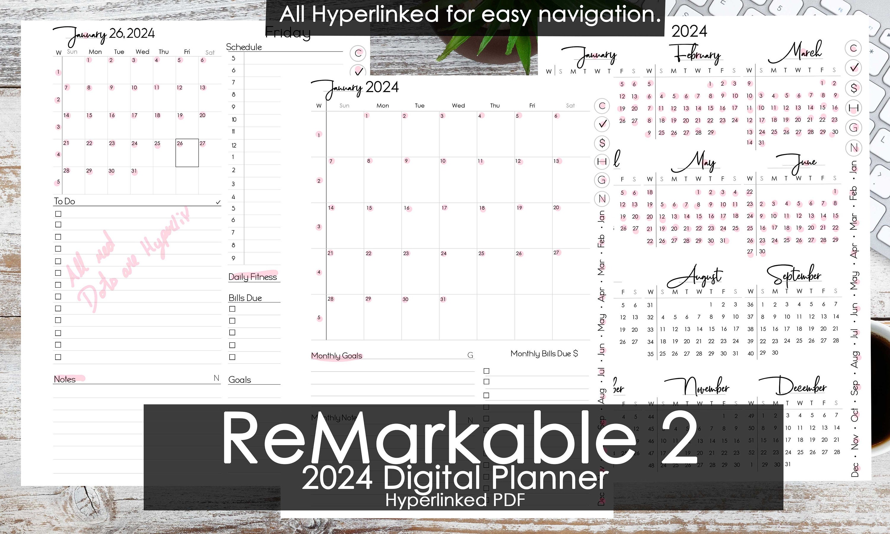 2024 Goals Plan Action Planner – CourDiva's Cards and Invitations