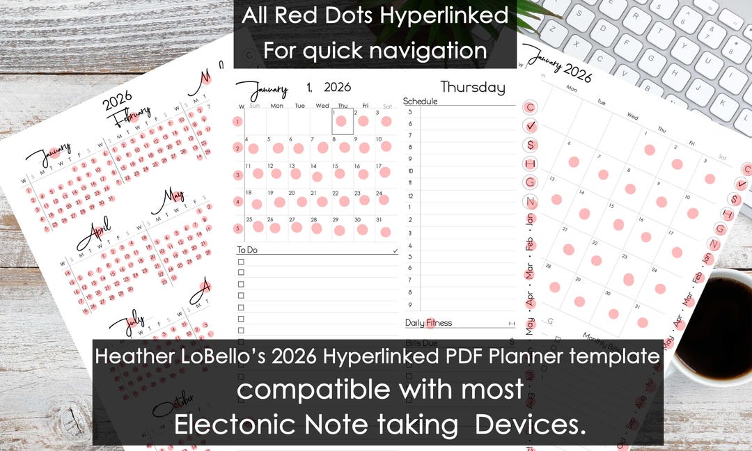 2026 Re Markable Hyperlinked PDF Template That is Compatible Most ...