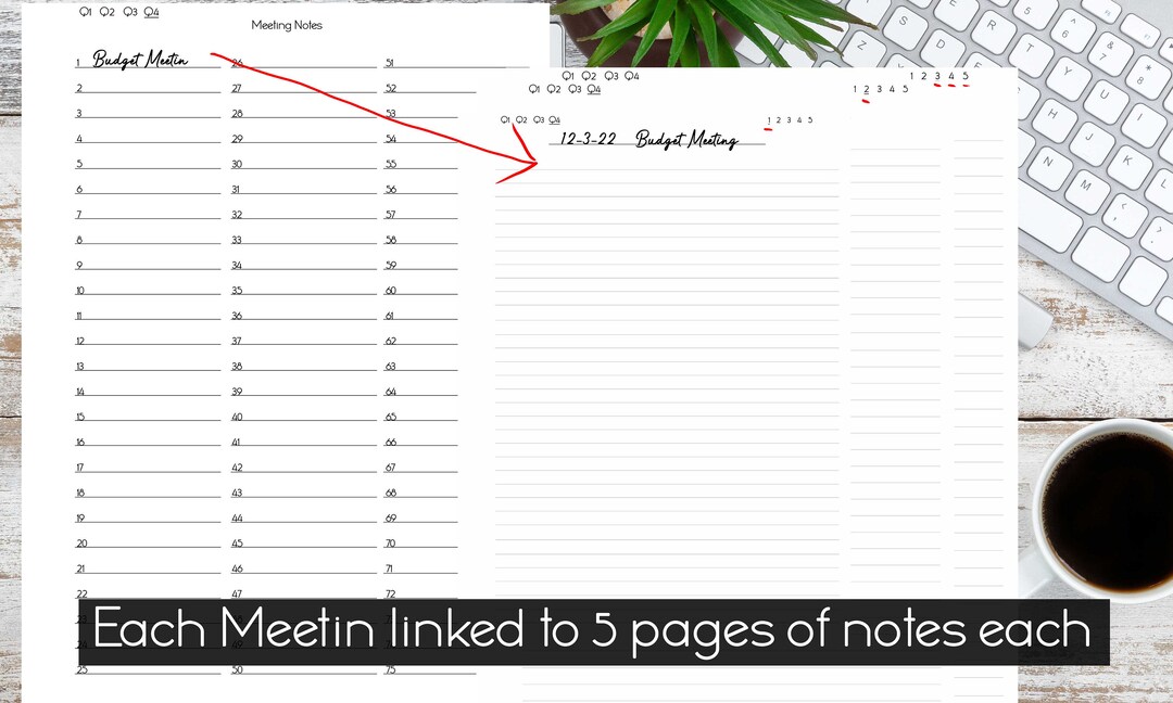 Program Note Heather's Heather Lobello's Hyperlinked PDF Template Markable Meeting Notes ...
