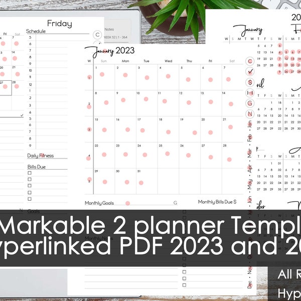 Remarkable 2 Pdf Template Etsy UK