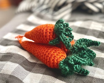 Crochet Carrot Cat Toy