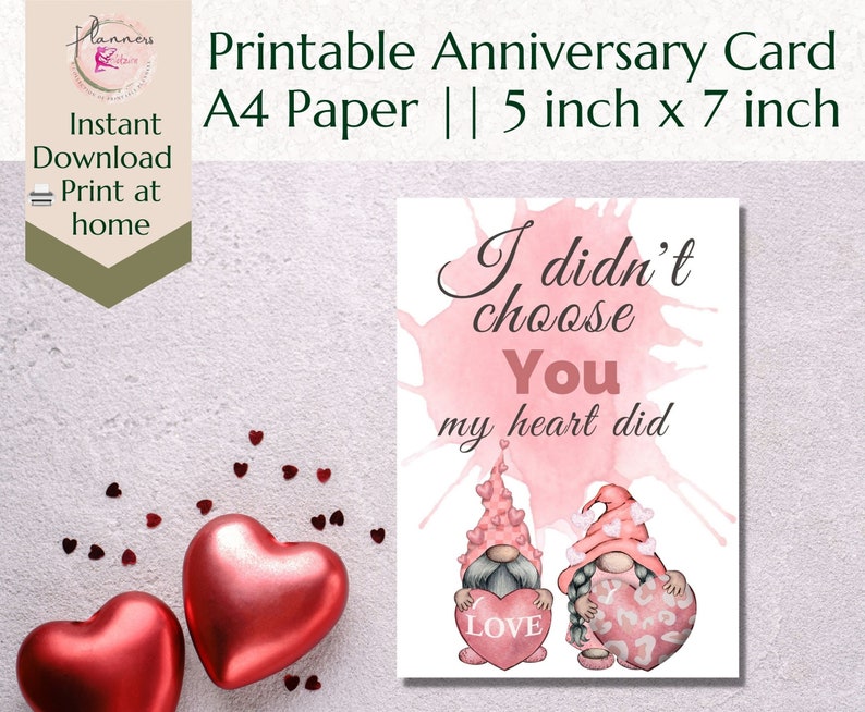 Anniversary Card For Couple. Valentines Day Gift For Him. image 1