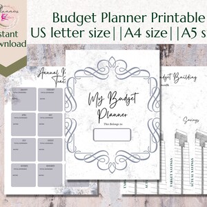 Budget Printable Planner . Budget and Debt Tracker. Budget by Paycheck template.