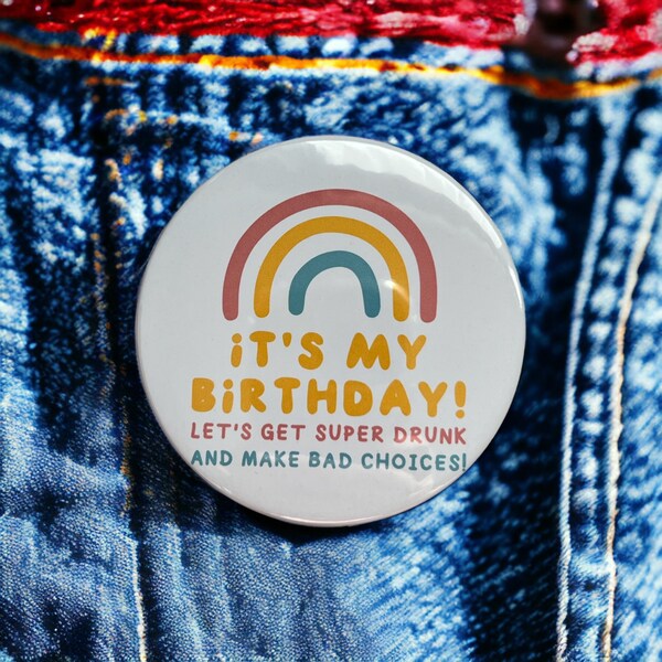 Fun Novelty Birthday Badge Card – For 30th, 40th, 50th, 60th, 70th – Gift Idea For Men