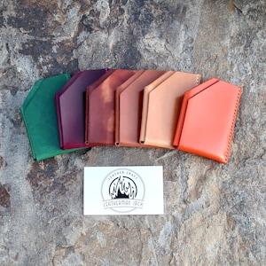 Il portafoglio Bardot / Portafoglio in pelle minimalista / Regalo per lui / Pelle lussuosa / Portacarte