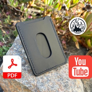 Patrón de billetera de cuero PDF / 'La billetera Shiraz' / Tarjetero de cuero / Descarga instantánea / Tamaño A4 y carta / Instrucciones